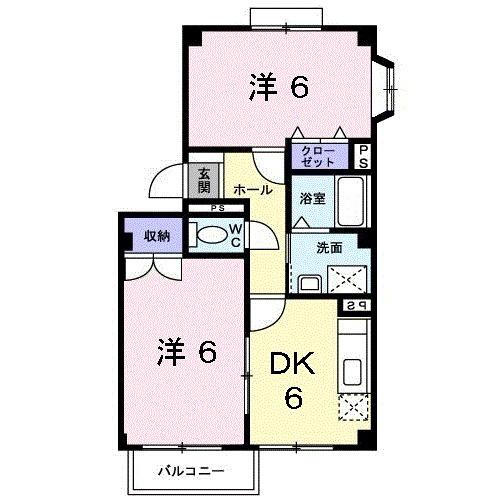 グリーンヒル弐番館（201） 間取り図画像