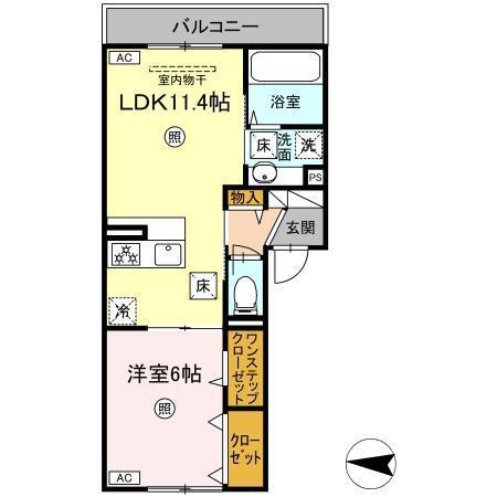 グランフォレスト大江（103） 間取り図画像