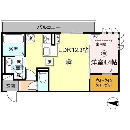 グランフォレスト大江（105） 間取り図画像