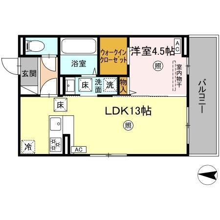 グランフォレスト大江（106） 間取り図画像
