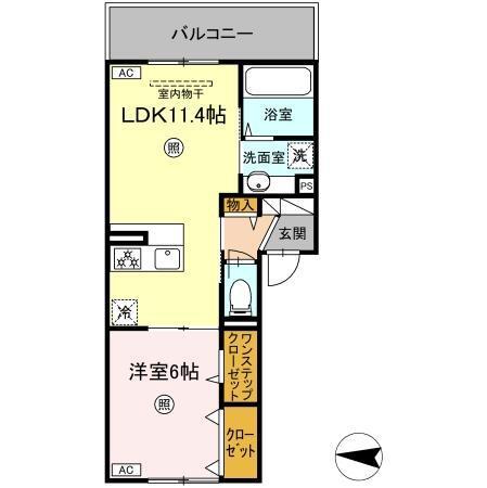 グランフォレスト大江（303） 間取り図画像