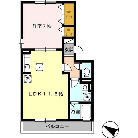 マウンテンクレスト秋津（105） 間取り図画像