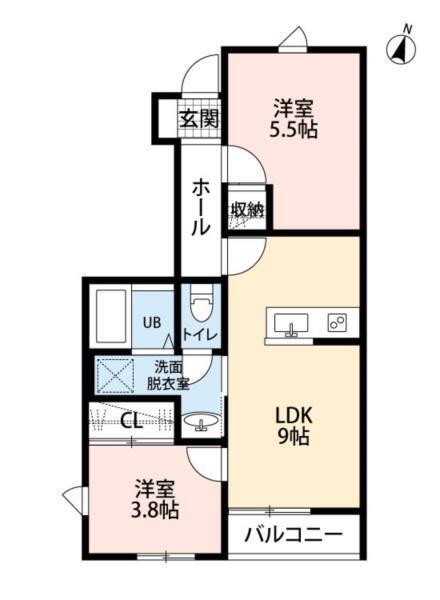 Seven Stars 野間口III（0108） 間取り図画像