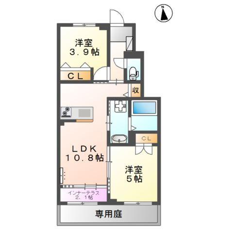 ビータス益城 間取り図画像