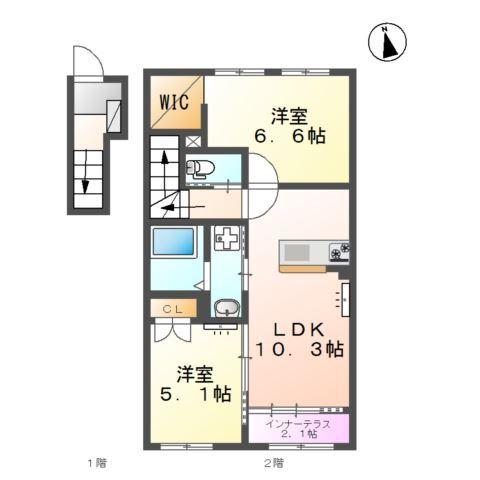 ビータス益城 間取り図画像