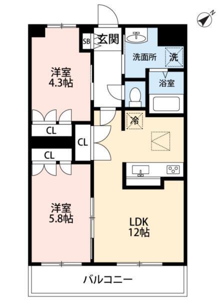 KANNA-KAMUI（306） 間取り図画像