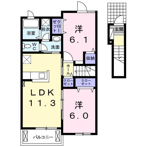 フィオーレＳＫ（203） 間取り図画像