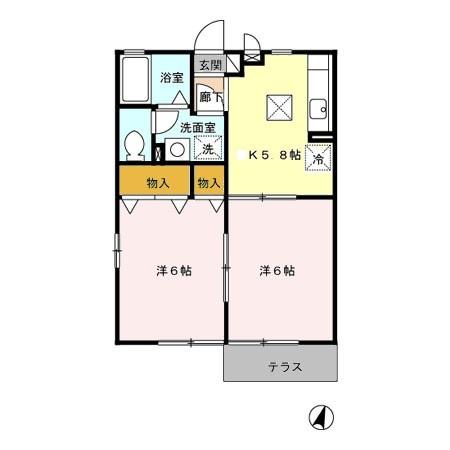 サンハイム御領（103） 間取り図画像
