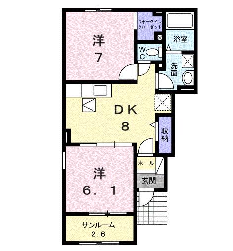 レガーロ弐番館（101） 間取り図画像