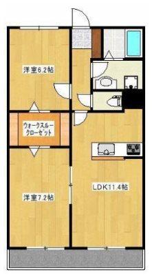 クロノス31田井島（602） 間取り図画像