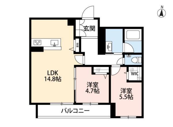 ＷｉｔｈＰｌｕｓ上熊本駅前（203） 間取り図画像