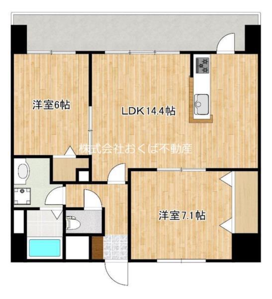 クロノス39京町本丁（202） 間取り図画像