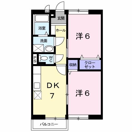 エステート永浦２（101） 間取り図画像