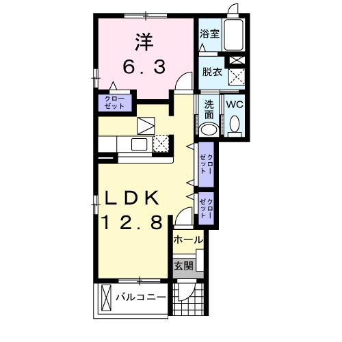 エスポワールヒルＢ（101） 間取り図画像