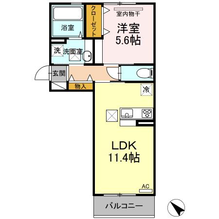 エスポワールヴィラ　A（105’） 間取り図画像
