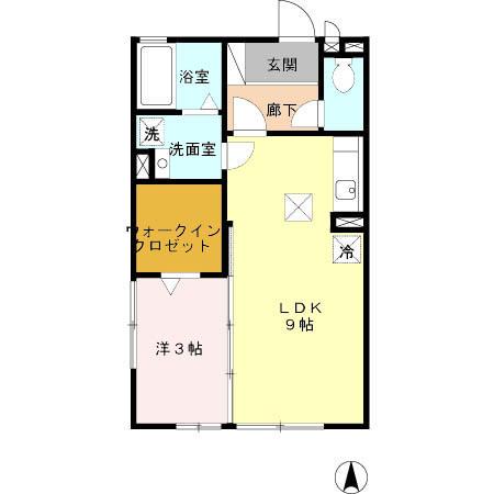 ルミエール　ユウ（103） 間取り図画像
