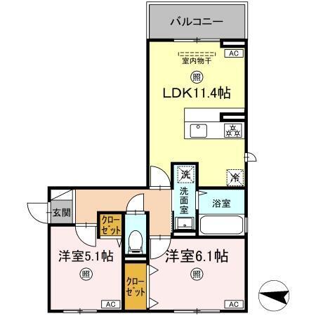 シャルマン12（207） 間取り図画像