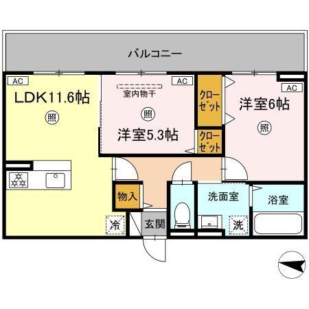シャルマン12（306） 間取り図画像