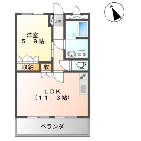 グレイスイサキ 間取り図画像