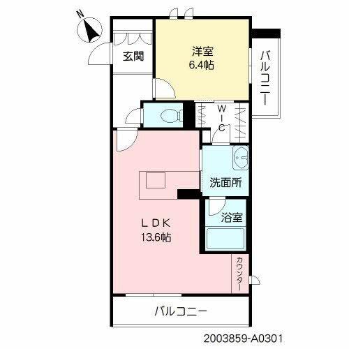 シャーメゾン水前寺イーストコート（301） 間取り図画像