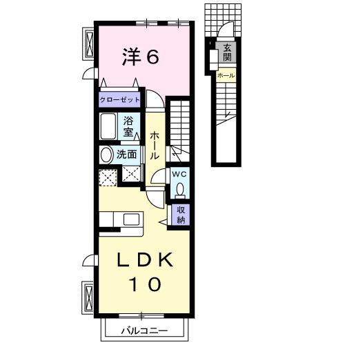 ヴィラ　スクエアＥ（205） 間取り図画像
