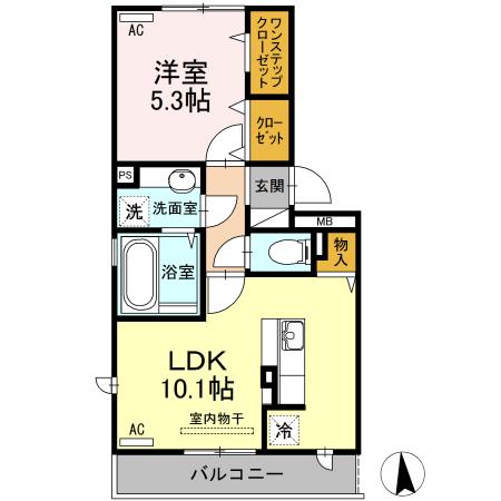 シャンベルタン　Ａ棟（205） 間取り図画像