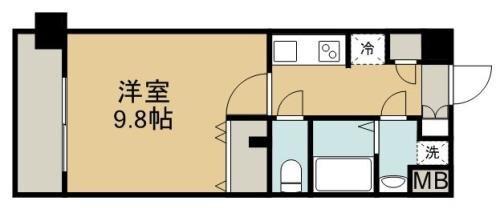 熊本市中央区水前寺マンション 間取り図画像