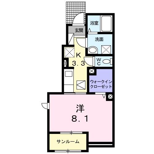 ガーデニア（102） 間取り図画像