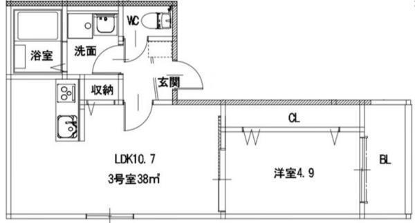オルビスタ健軍（103） 間取り図画像