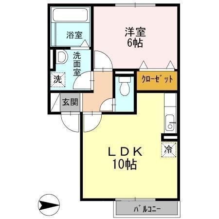 セジュール椿（202） 間取り図画像