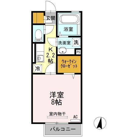 スペリオーレ・D307熊本駅（203） 間取り図画像