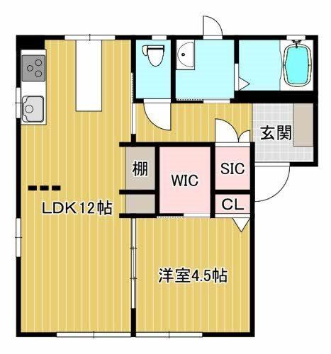 エクシードハイツ2（101） 間取り図画像