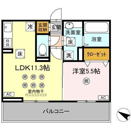 恵彩館（102） 間取り図画像
