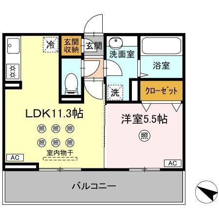 恵彩館（302） 間取り図画像