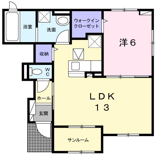 サンフォニー（102） 間取り図画像