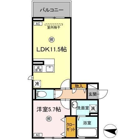 シャルマン12（201） 間取り図画像