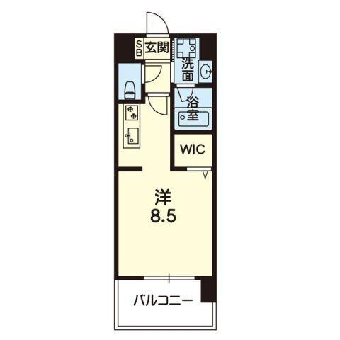 K-Smart新大江（1003） 間取り図画像