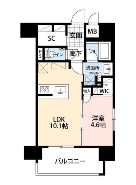 サンパーク桜町レジデンス（404） 間取り図画像