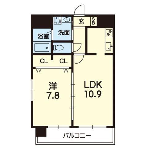 ドノーレ銀座通（504） 間取り図画像