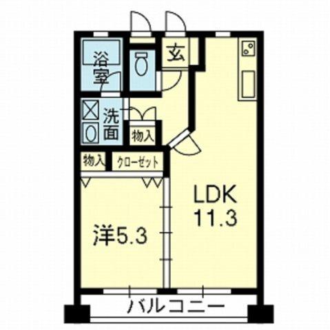 オーファス水前寺（1003） 間取り図画像