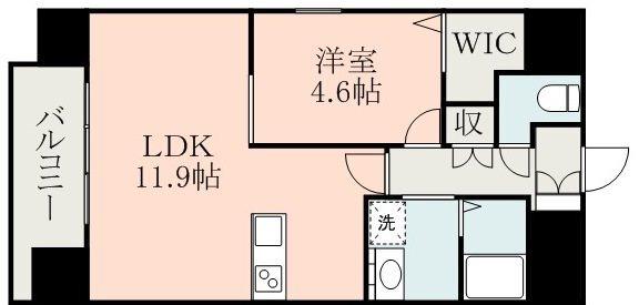 elcia新町（301） 間取り図画像