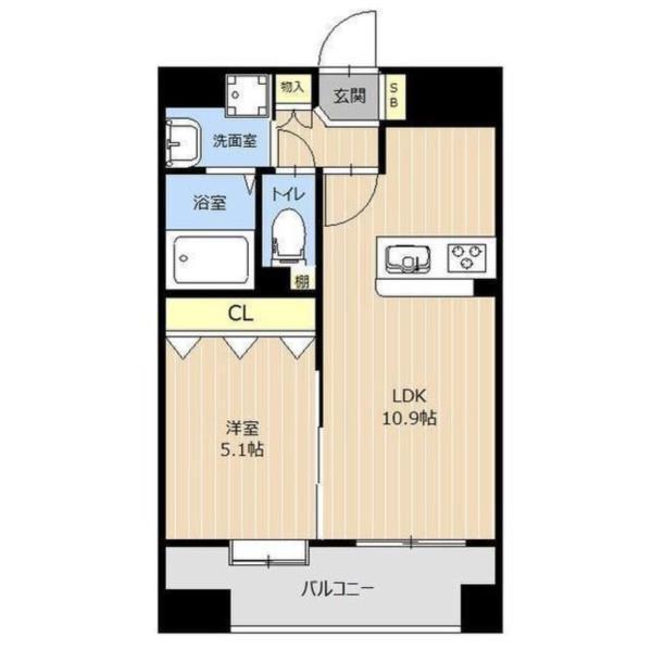 LIBTH新町（901） 間取り図画像