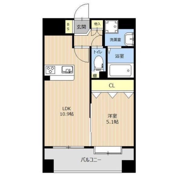 LIBTH新町（1403） 間取り図画像