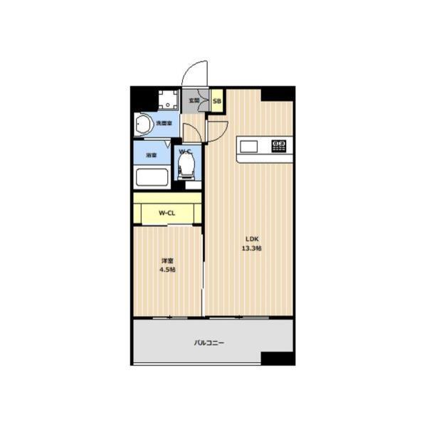 LIBTH新町WEST（604） 間取り図画像