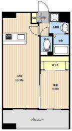 LIBTH新町WEST（801） 間取り図画像
