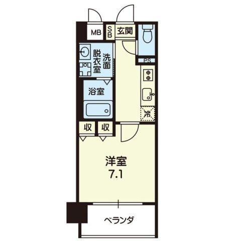 クロノス8子飼橋（803） 間取り図画像