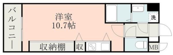 ISM水前寺（609） 間取り図画像