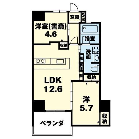ドノーレ南熊本（605） 間取り図画像