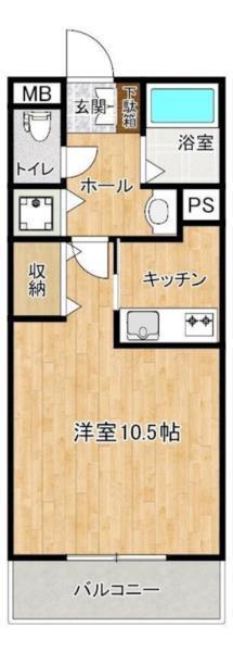 ウイングス７番館（103） 間取り図画像