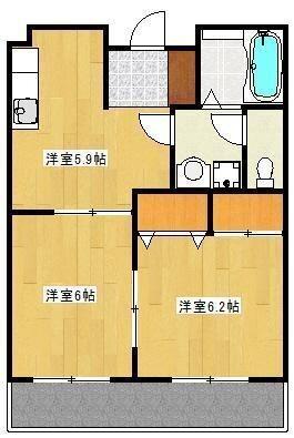 スクエア浄行寺（102） 間取り図画像